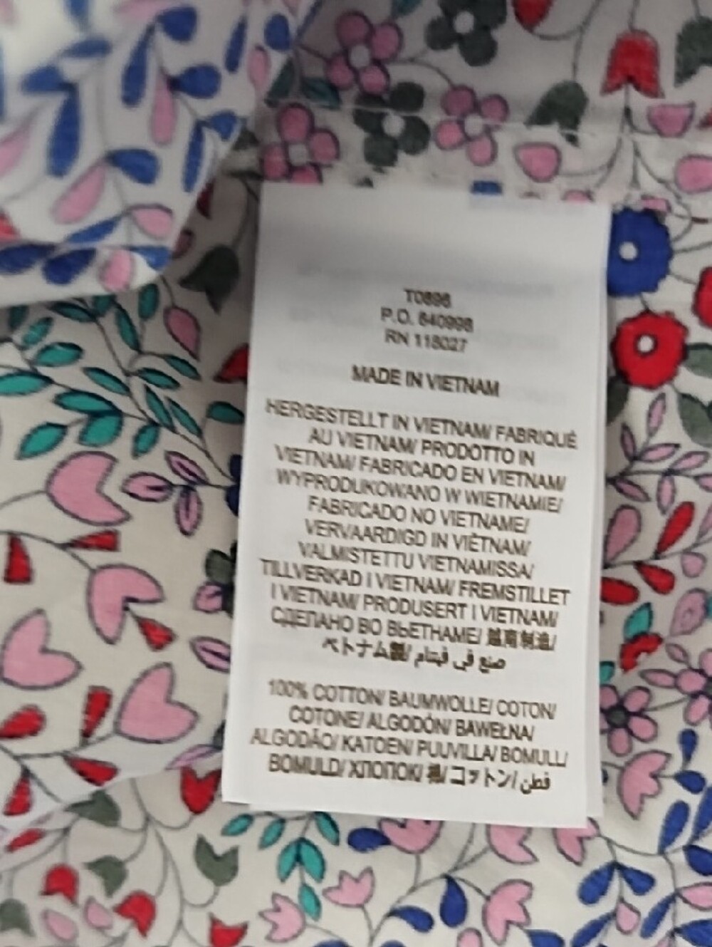 Boden Floral Button down Blouse NWT! - Picture 5 of 6